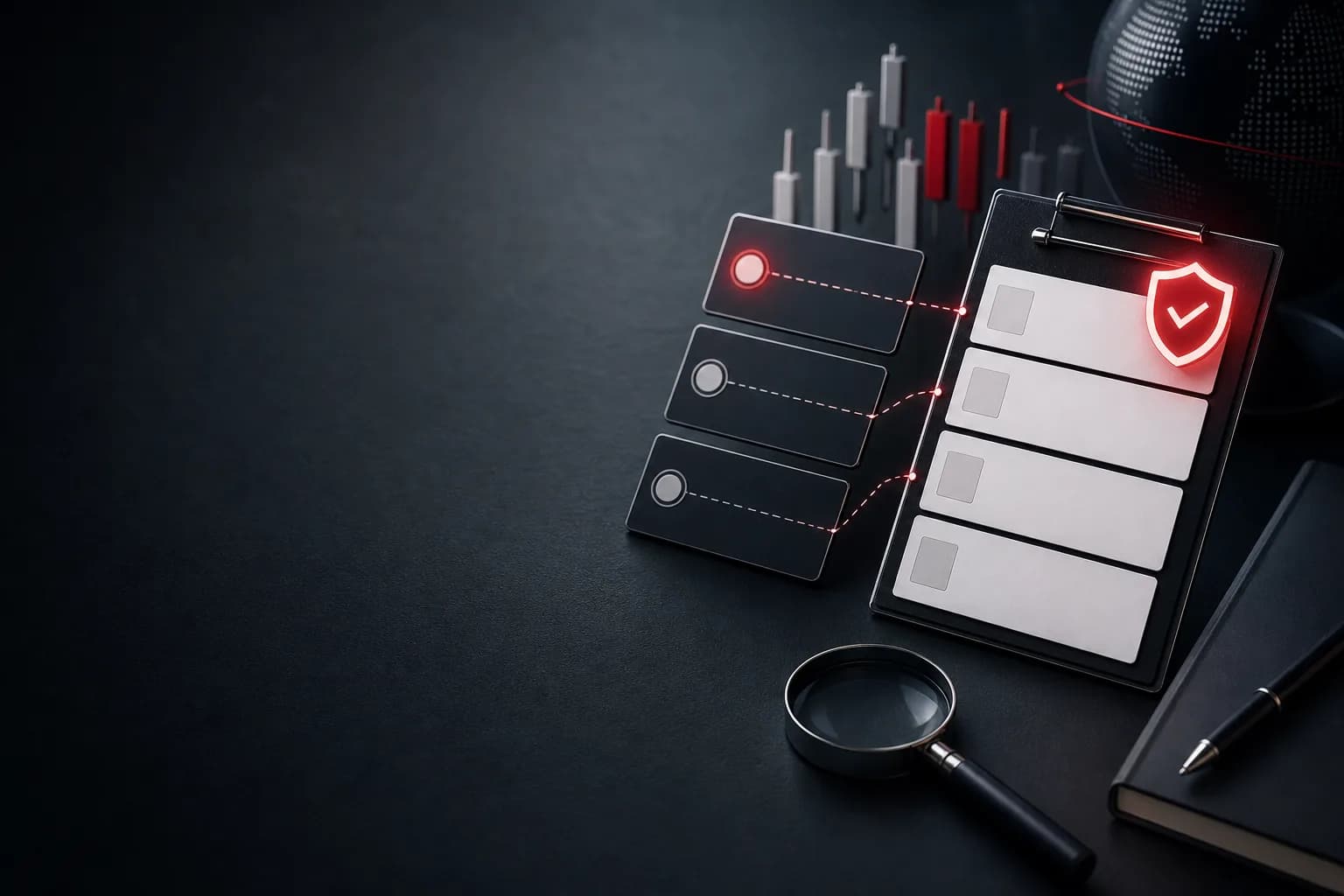 Generated forex rebate provider due diligence cover with eligibility review visuals