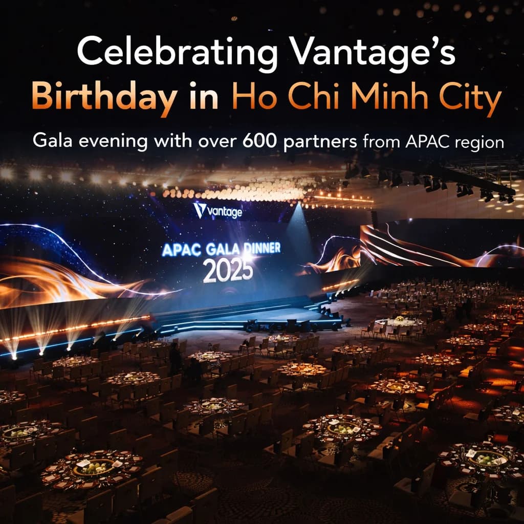 Global FX Rebates ในงานเลี้ยงกาล่า APAC ของ Vantage ที่เวียดนาม